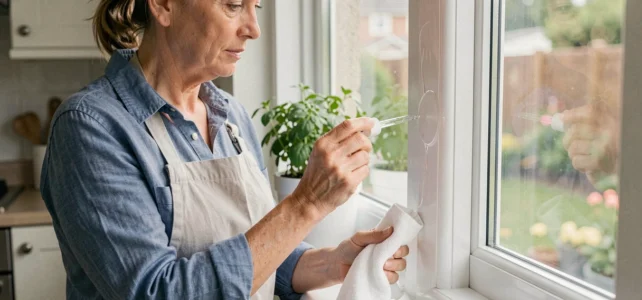 Astuces efficaces pour enlever la colle sur PVC de vos fenêtres sans abîmer
